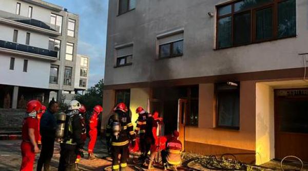 incendiu bloc sibiu 30 locatari evacuati