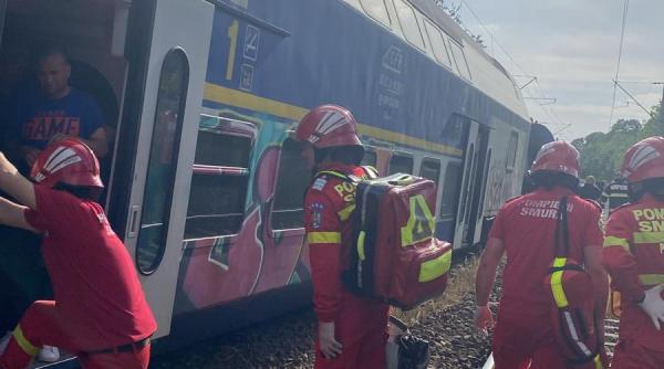 tren calatori deraiat craiova bucuresti nord activat planul rosu interventie