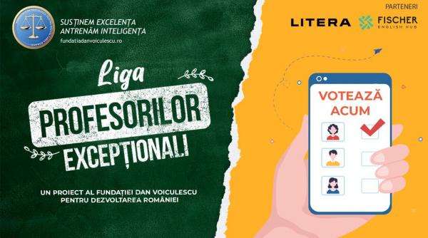 incepe votul publicului pentru liga profesorilor exceptionali o campanie a fundatiei dan voiculescu pentru dezvoltarea romaniei