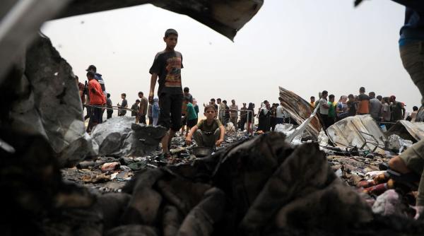 peste 1 3 milioane persoane plecat rafah numai sase saptamani