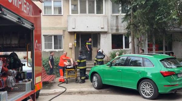 incendiu apartament alexandria persoane evacuate barbat spital