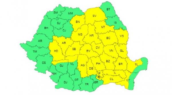romania alerte meteo vijelii grindina ploi torentiale