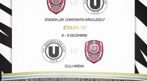cfr cluj derby universitatea cluj superliga