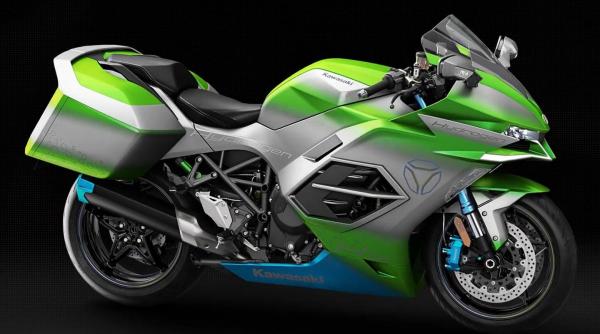 kawasaki motocicleta hidrogen emisii