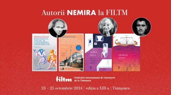 mathias enard nora iuga si george state invitati speciali la festivalul international de literatura de la timisoara filtm