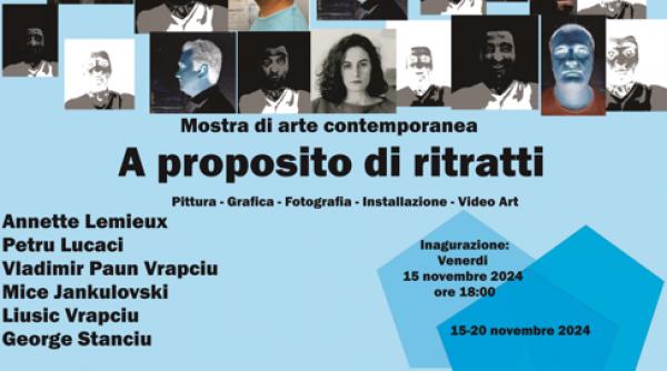 expozitia de arta contemporana despre portrete la mica galerie a institutului roman de cultura si cercetare umanistica de la venetia
