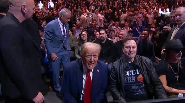 donald trump gala mma ufc 309 elon musk