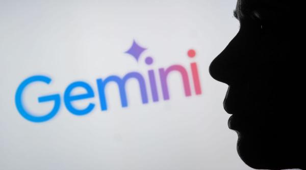 google face curat in interfata aplicatiei gemini ai