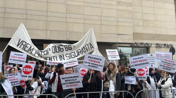 protest ministerul sanatatii medicii specialisti medicina fizica recuperatorie kinetoterapeuti