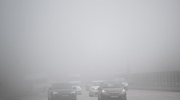 Alertă meteo imediată de ceață. Iată lista localităților afectate