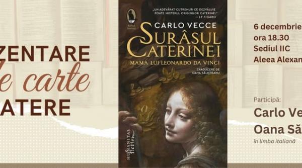 intalnire cu scriitorul carlo vecce la institutul italian de cultura din bucuresti