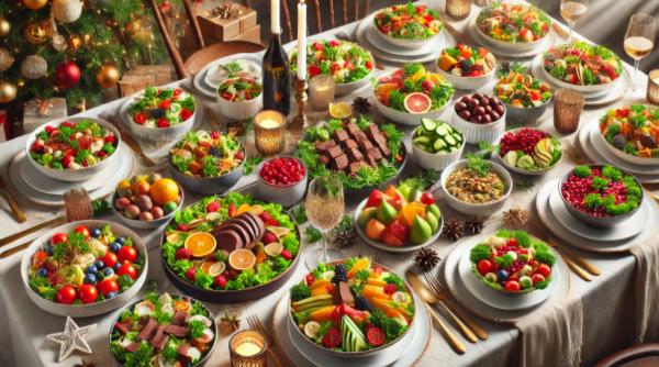 10 salate delicioase pentru masa de craciun
