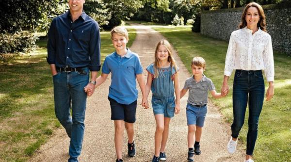 printul william printesa kate felicitare de craciun