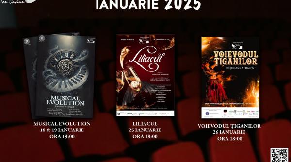 program teatrul national de opereta si musical ion dacian luna ianuarie 2025