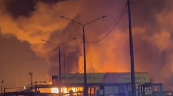 ucraina incendiat atac rafinarie petrol rusia