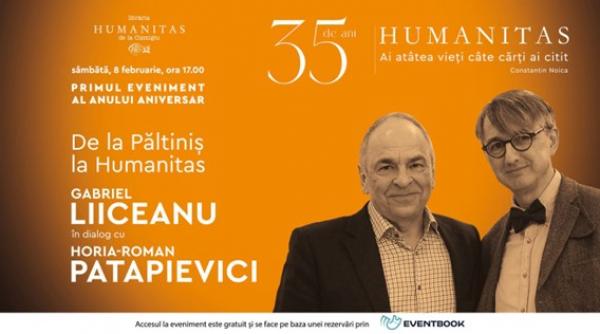 primul eveniment humanitas 35 de ani gabriel liiceanu in dialog cu horia roman patapievici de la paltinis la humanitas