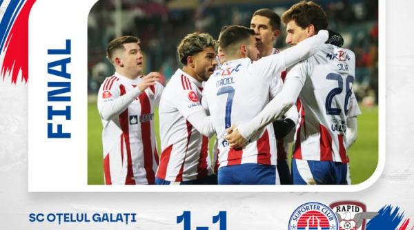 superliga otelul galati rapid bucuresti 1 1