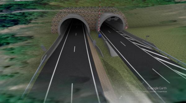 strapungerea primei galerii tunel autostrada sibiu pitesti se va realiza luni