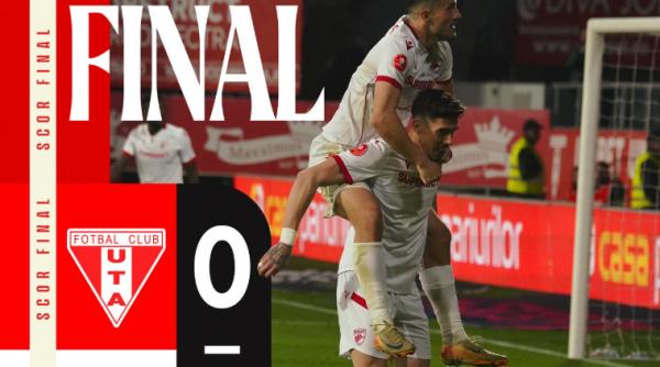 dinamo invinge uta arad in deplasare in ultimul meci din sezonul regular