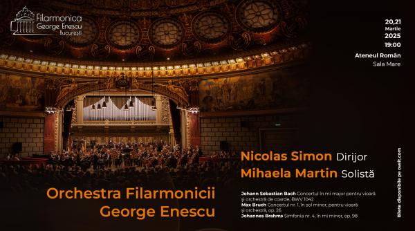 filarmonica george enescu sarbatoreste ziua internationala a muzicii vechi cu doua concerte simfonice de neratat pe 20 si 21 martie cu dirijorul nicolas simon si violonista mihaela martin ca invitati speciali