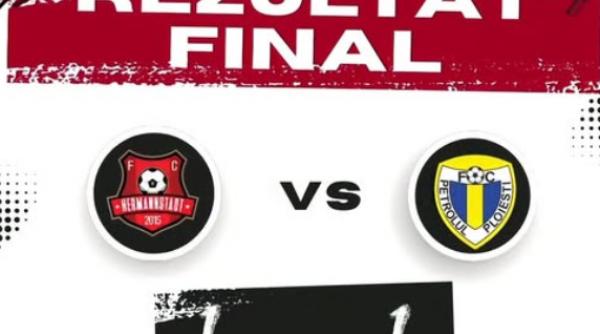 fc hermannstadt a remizat pe teren propriu cu petrolul ploiesti scor 1 1