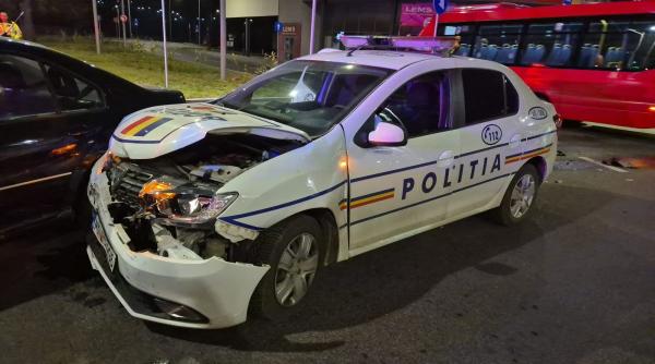 accident cu masina de politie in alba