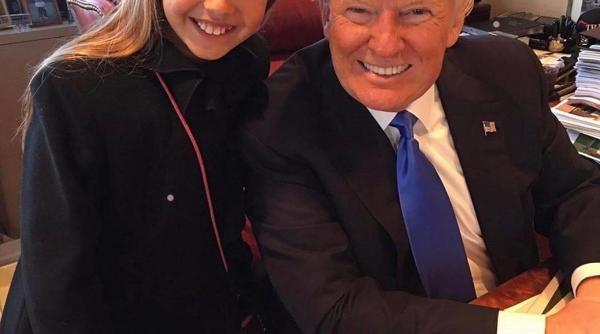 trump prezentare nepoata jurnalisti stirile false