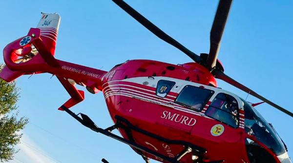 accident grav giurgiu motociclist transportat elicopterul smurd spital