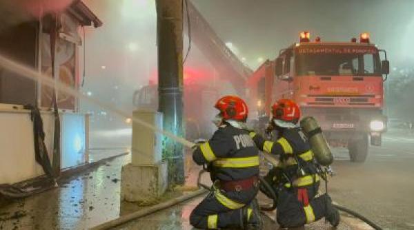 incendiu urias in galati ard depozitele din oras