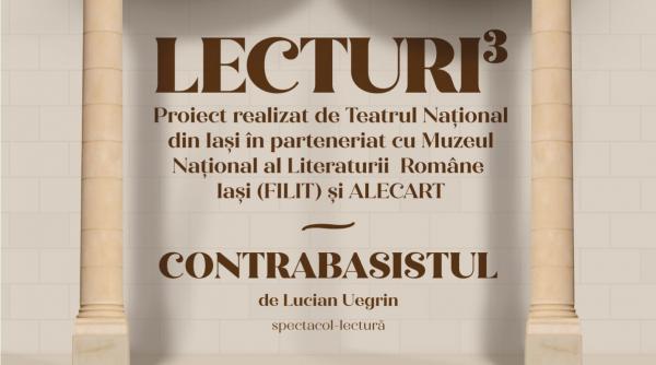 proiectul lecturi continua cu premiera spectacolului lectura contrabasistul de lucian uegrin in regia lui ion sapdaru la nationalul iesean