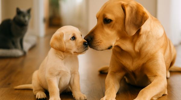 catel nou in familie iata cum sa l prezinti celorlalte animale pentru a l accepta