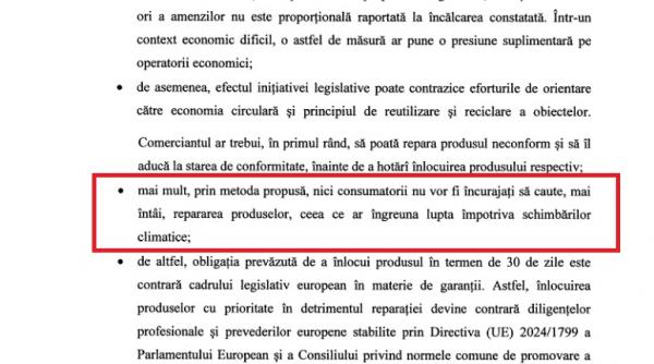 O lege care vine &icirc;n sprijinul consumatorilor, criticat&#259; de CES pentru c&#259; &icirc;ngreuneaz&#259; lupta &icirc;mpotriva schimb&#259;rilor climatice