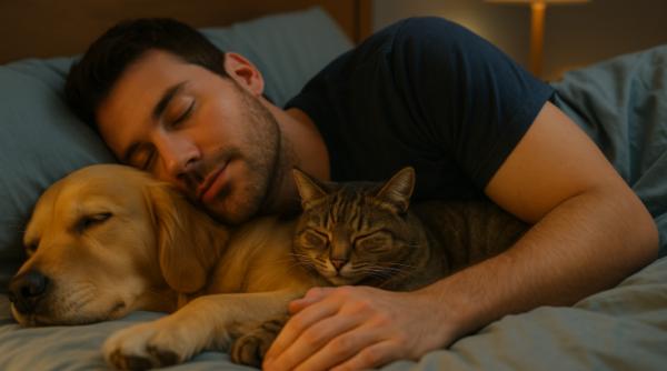 dormi cu pisica sau cainele psihologii explica ce inseamna asta