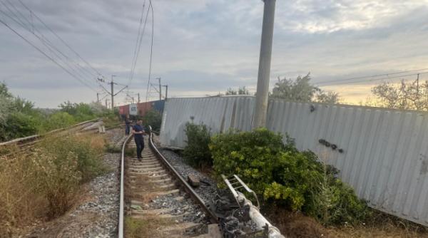 tren marfa deraiat agigea traficul feroviar oprit constanta mangalia
