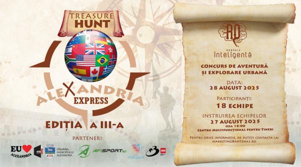 alexandria express 2025 concurs de aventura si explorare urbana organizat de antena 3 cnn si primaria alexandria