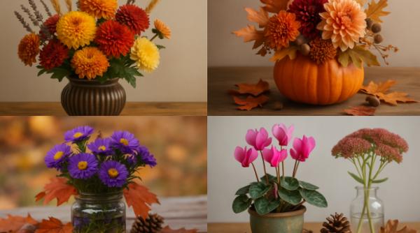 Cele mai frumoase aranjamente florale de toamnă. Le poți face chiar tu!