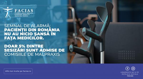 Semnal de alarmă: Pacienții din România nu au nicio șansă în fața medicilor. Doar 5% dintre sesizări sunt admise de Comisiile de Malpraxis