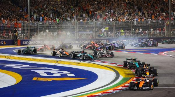 Adrenalină pură și un spectacol care nu poate fi ratat: Marele Premiu de Formula 1 de la Singapore se vede duminică, de la 14:45, pe Antena 1 și AntenaPLAY