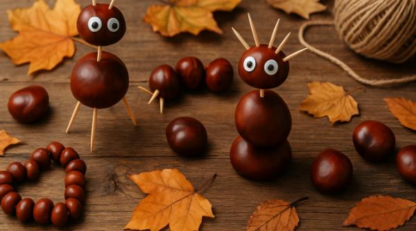Ornamente handmade cu castane: idei creative pentru zilele de toamnă