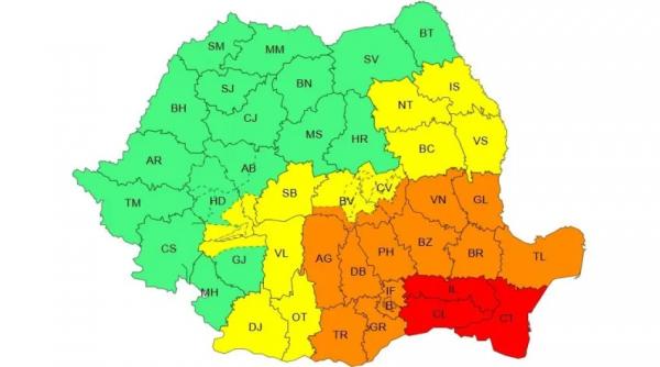 Alertă meteo: Cod ROȘU de ploi torențiale în România! Iată lista județelor afectate