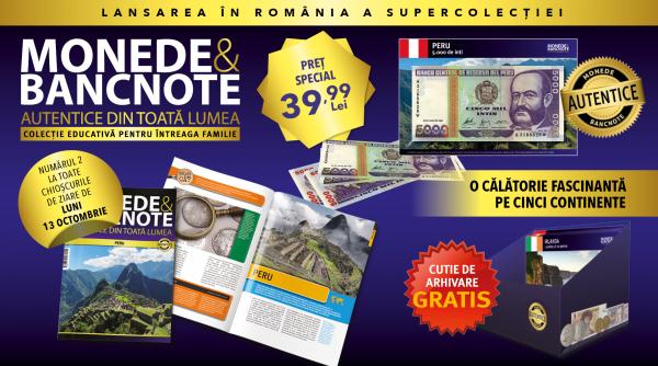Colecția „Monede și bancnote autentice din toată lumea” continuă călătoria sa fascinantă
