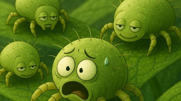 Acarienii miros frica: femelele își schimbă comportamentul când simt mirosul semenilor răniți