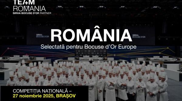 Pentru prima dată, România urcă pe scena mondială a gastronomiei: echipa națională a fost selectată să participe la Bocuse d’Or Europe 2026