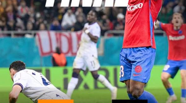 Europa League: FCSB a pierdut cu 1-2 cu Bologna