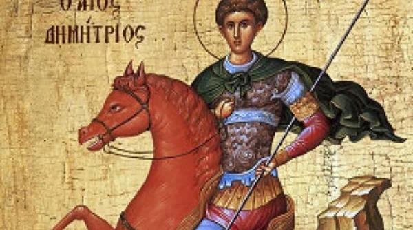 Sfântul Mare Mucenic Dimitrie: Peste 250.000 de români își serbează onomastica