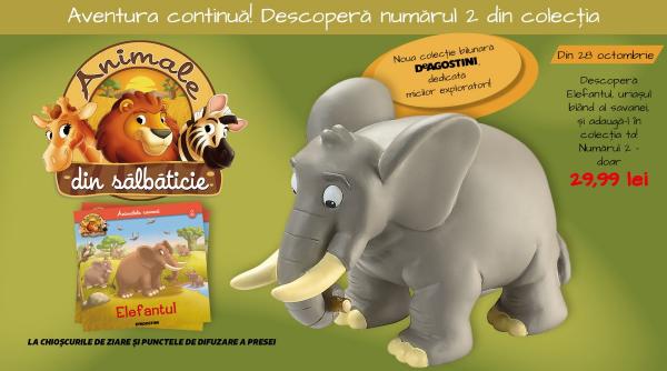 Descoperă lumea fascinantă a elefanților! ​​​​​​​Numărul 2 din colecția „Animale din Sălbăticie” – o colecție DeAgostini