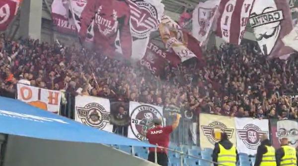 Incident violent: Bătaie între galerii la meciul Rapidului