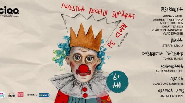 O nouă premieră la Centrul Independent pentru Arta Animației (CIAA): „Povestea regelui supărat pe clovn” de Matei Vișniec