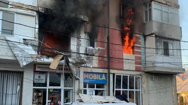 explozie incendiu braila bloc