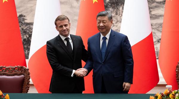 Macron și Xi, întâlnire în afara protocolului. Liderii au promis aprofundarea cooperării